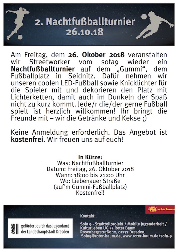 Nachtfußballturnier 26.10.2018